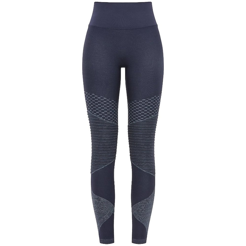 NWT Spanx Look At Me Now Seamless Moto Legging Indigo Sky Navy Blue S